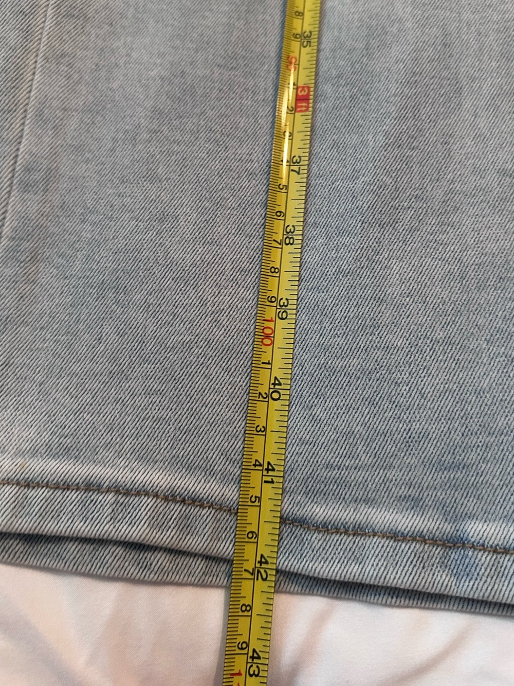 Oneso Mid Rise Wide Leg Jeans - Light Wash NWT 14W - Picture 8 of 15